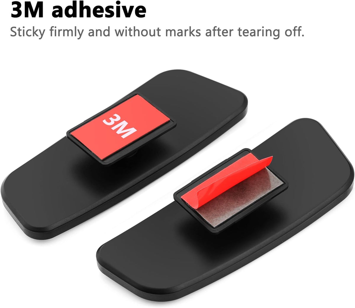 Blind Spot Mirror for Cars LIBERRWAY Car Side Mirror Auto Wide Angle Convex Rear View Stick On Design, Adjustable, 2 Pack