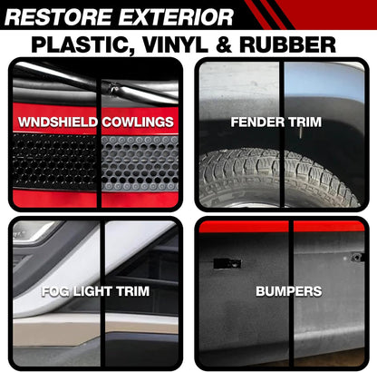 XPERTCHEMY Ceramic Trim Coat Kit, Plastic Restorer for Cars Ceramic Coating Wipes to Lasting Over 230 Washes,The Ceramic Coating Helps Improve Optical Clarity On Clear Car Plastic