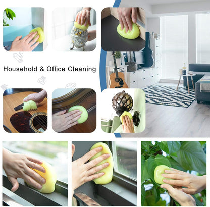 ASFSKY Car Cleaning Gel for Car Detailing Car Cleaning Gel Putty Reusable Keyboard Cleaner Gel Car Putty for Cleaning Dust Universal Cleaning Gel 5 Pack(Green)