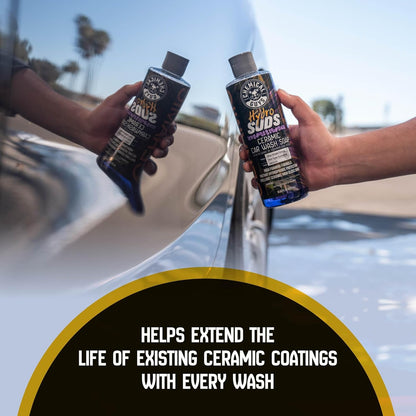 Chemical Guys HydroSuds Ceramic, Shine High Foaming Car Wash Soap - Foam Cannon Soap, Works with Foam Guns or Bucket Washes for Cars, Trucks, Motorcycles, RVs, and More, Berry Scent - 16 oz
