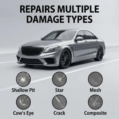 2026 Latest Windshield Repair Kit,Glass Crack Repair Kit,Nano Glass Repair Liquid, Quick Windshield Repair for Chips and Cracks,All Crack Types Windshield Repair Kit,Bulls-Eye and Star Crack.