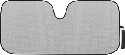 Motor Trend Windshield Sunshade for Car, Truck & SUV, Black - Folding Sun Shade for Front Window, Auto Sun Visor Heat Protection, UV Rays Blocker (58 x 24 Inch)