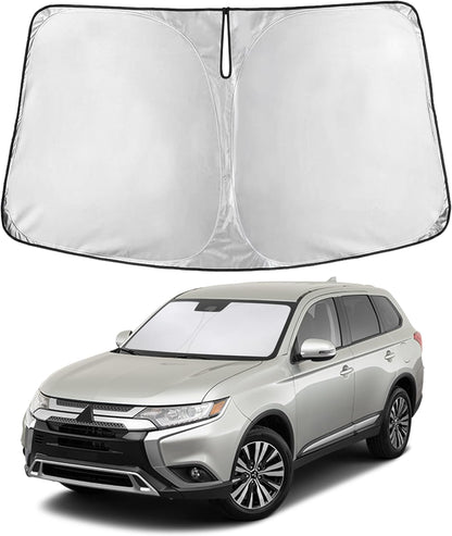 EcoNour Car Windshield Sun Shade | 2025 Upgraded Innovative No-Light-Pass Technology for Maximum Coverage | Foldable Sun Shade Keeps Your Vehicle Cool | Must-Have Car Accessories | Small (59" x 29") - Colors B