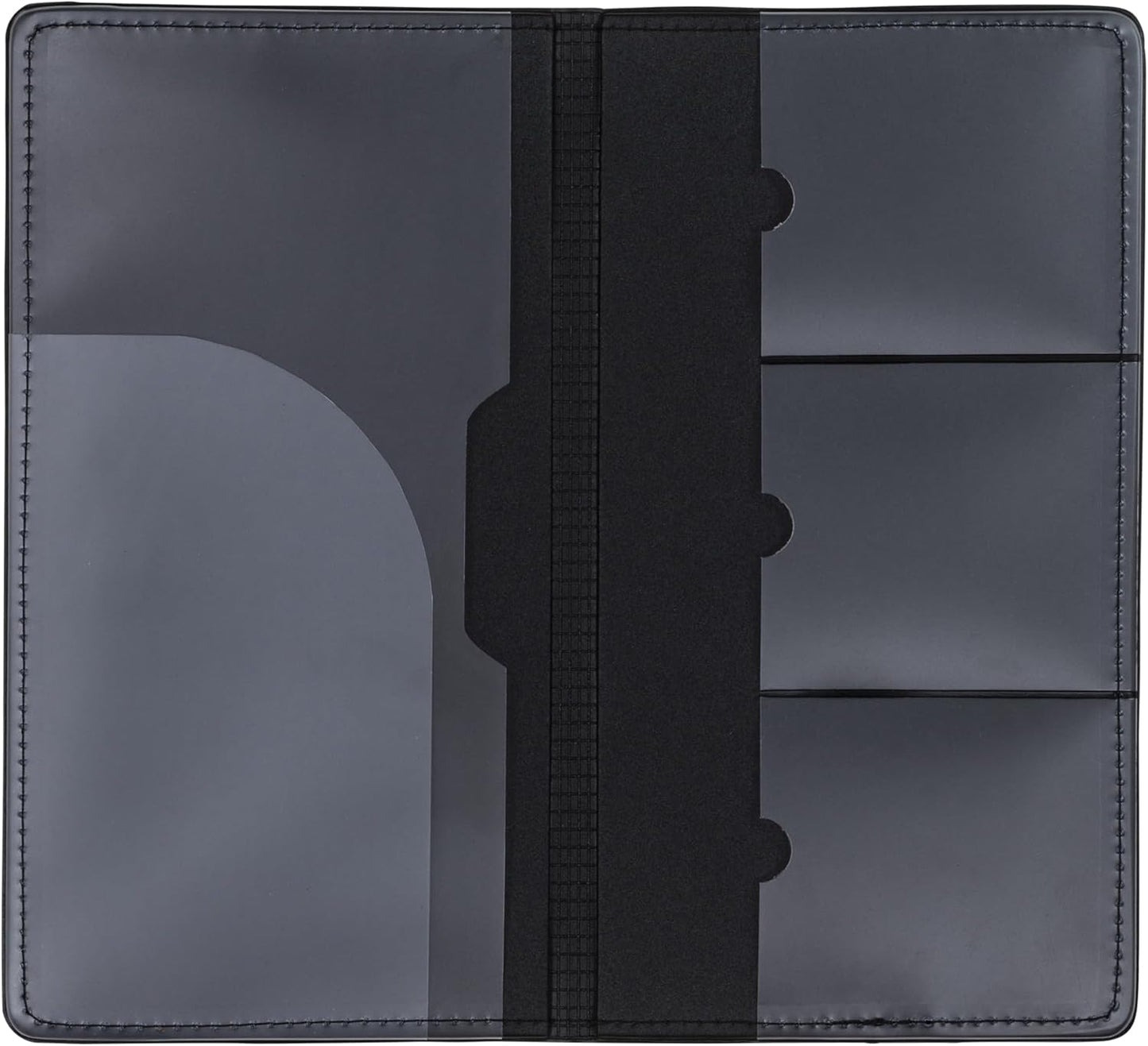 Samsill 2 Pack Car Registration and Insurance Holder, 5.25" x 4.75" Black Glove Box Organizer, Perfect for Multiple Vehicles