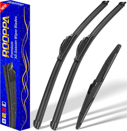 3 wipers Replacement for 2012-2018 Subaru Forester/2015-2019 Subaru Outback, Windshield Wiper Blades Original Equipment Replacement - 26"/17"/14" (Set of 3) U/J HOOK - Colors B