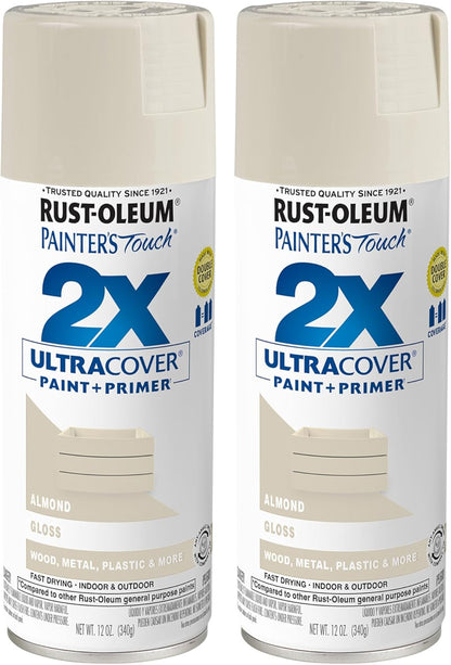 Rust-Oleum 334029 Painter's Touch 2X Ultra Cover Spray Paint, 12 oz, Gloss Clear - Colors E