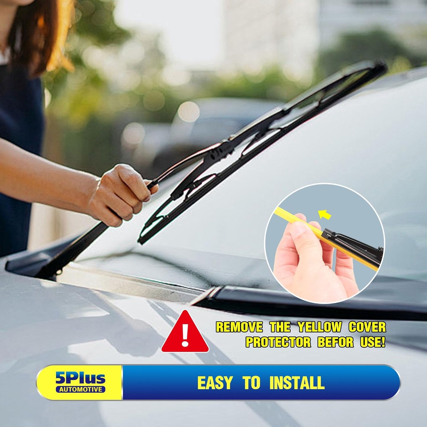 20"-2 Pack Windshield Wiper Blades Replacement For Ford F150 F250 F350 F450 F550 2008-1999 Expedition 2006-1999 Explorer 2010-2005 Mustang 2004-1999, Windshield Wiper Blades For My Car