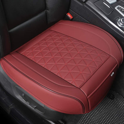 Black Panther Luxury Faux Leather Car Seat Cover Front Bottom Seat Cushion Cover, Anti-Slip and Wrap Around The Bottom, Fits 95% of Vehicles - 1 Piece,Black
