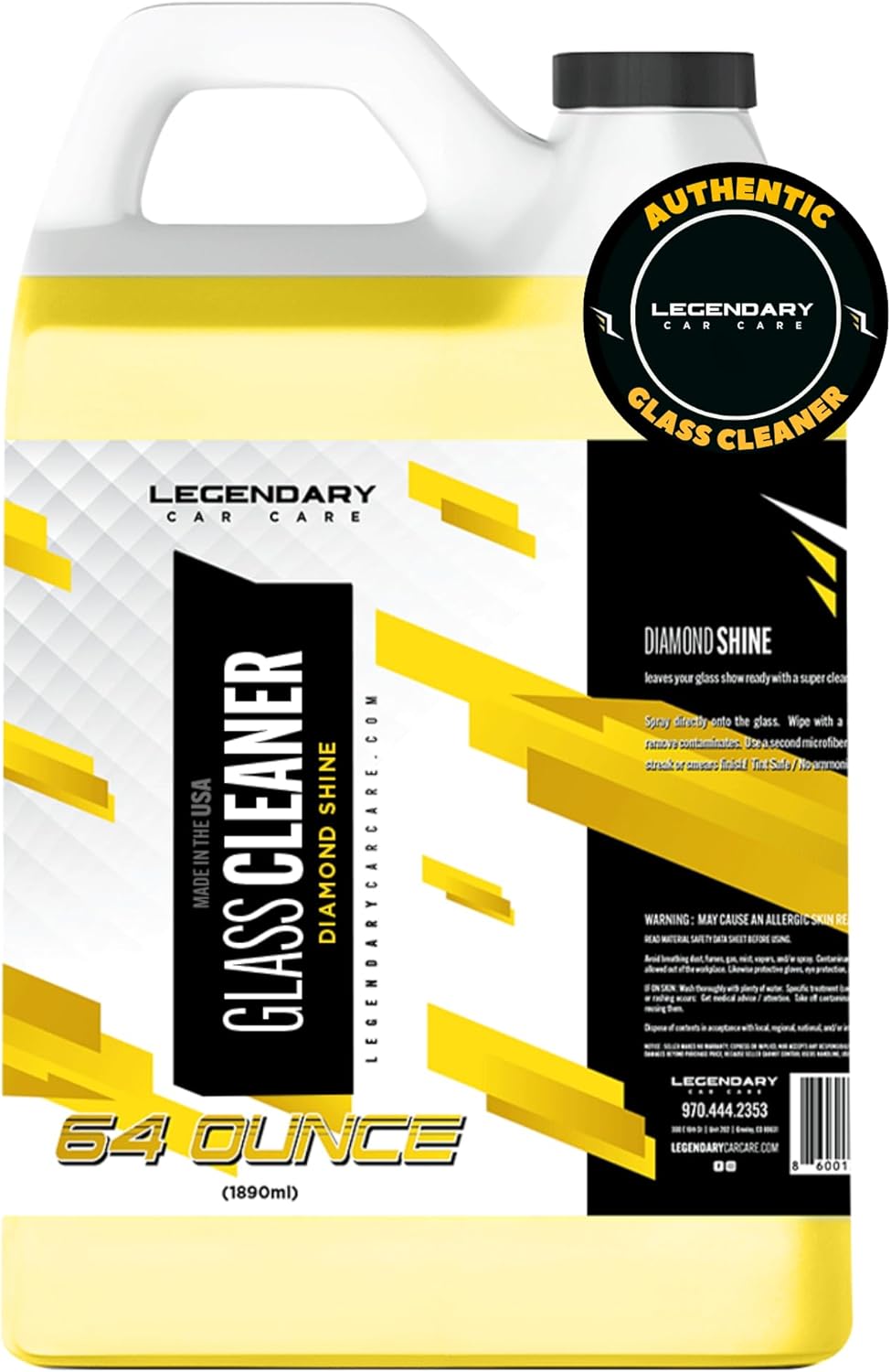 Legendary Glass Cleaner 16oz - Auto Window Cleaner Spray for Car Windows & Windshield - No Streaks, Ammonia-Free, Tint Safe - Interior/Exterior Use