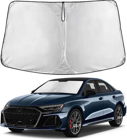 EcoNour Car Windshield Sun Shade | 2025 Upgraded Innovative No-Light-Pass Technology for Maximum Coverage | Foldable Sun Shade Keeps Your Vehicle Cool | Must-Have Car Accessories | Small (59" x 29") - Colors K
