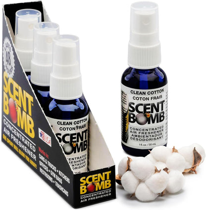 Scent Bomb Air Freshener Spray, Long-Lasting Odor Eliminator - Effective Deodorizer for Home & Car, Fresh Room Spray for Kitchen, Bathroom & Smell Neutralizer - 1 oz Pack of 4, Black Cherry Scent