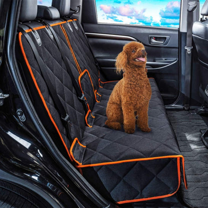 petalage Bench Dog Car Seat Cover for Back Seat Waterproof Seat Covers Durable Scratch Proof Nonslip, Protector for Pet Fur & Mud Washable Backseat Cover for Cars Armrest Compatible