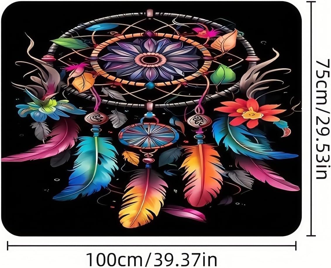 Universal Car Trunk Mat 29" x 39",Purple Colorful Flowers All Weather Trunk Protection Cargo Liner, Durable Cargo Mat Rear Trunk Liner,Stylish Vehicle Interior Accessories Suitable for Most Car Models