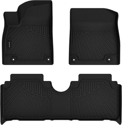 Auxko All Weather Floor Mat & Cargo Mat Fit for 2026 2025 2024 2023 2022 Hyundai Tucson Hybrid(Not PHEV) TPE Liner Tucson Accessory Set All Season Odorless Anti-Slip Floor Liner