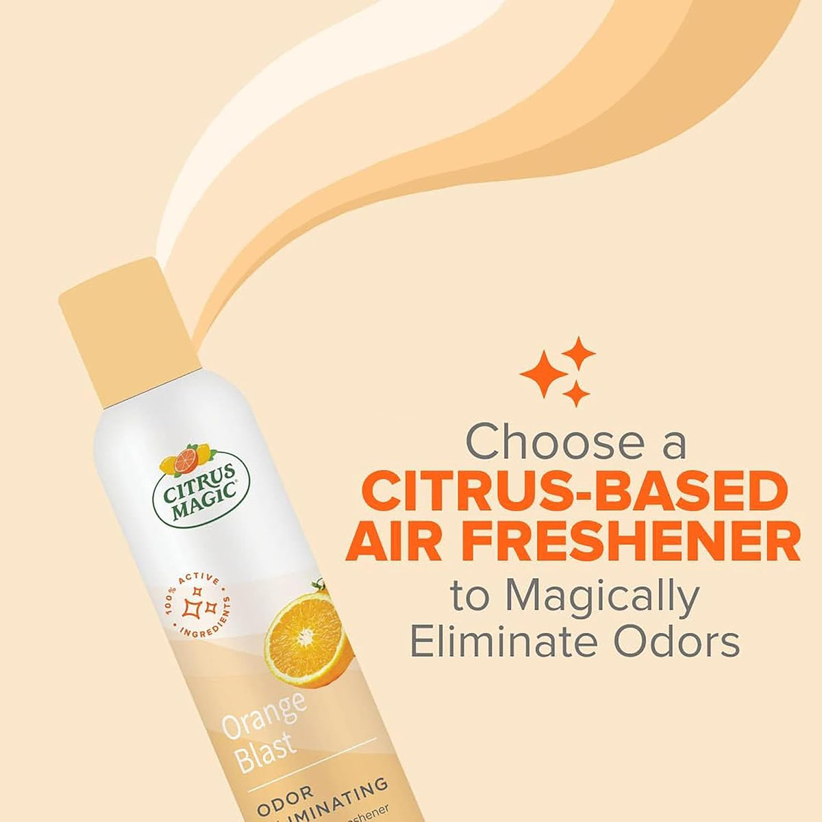 Citrus Magic Freshener Odor Eliminating Air Freshener Spray, 3 Ounce (Pack of 3), Fresh Citrus, 3 Count