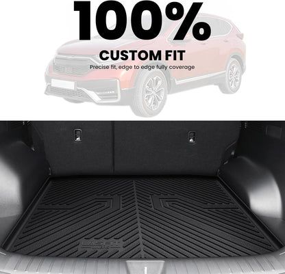 LASFIT Cargo Liner for Honda CR-V 2026 2025 2024 2023 (Gasoline & Hybrid & e:FCEV) All Weather TPE Car Trunk Mat (Upper Position), Cargo Only Black