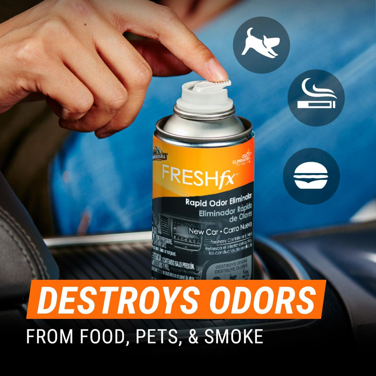 Armor All Fresh Fx Odor Eliminator Car Fogger (3 Count), Car Air Freshener, New Car Scent