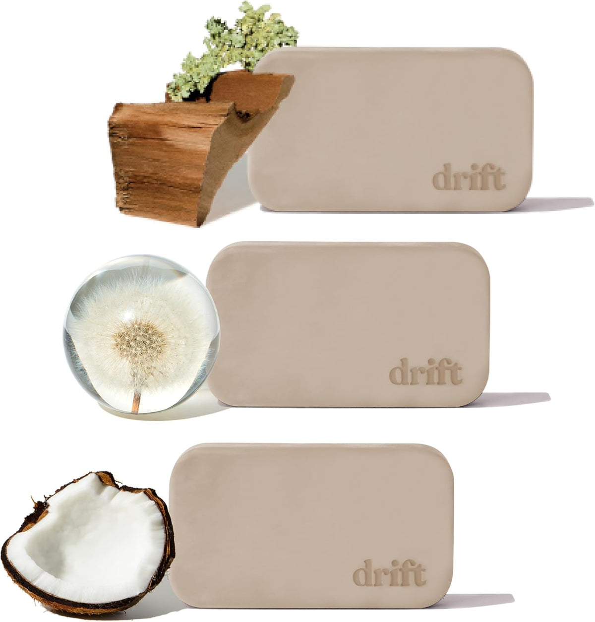 Drift Car Air Freshener - Stone Air Freshener Car Odor Eliminator - Long Lasting Scent - Auto Accessories - Metal Clip - Essential Oils - Clean Ingredients - Open Air Scent Starter Kit
