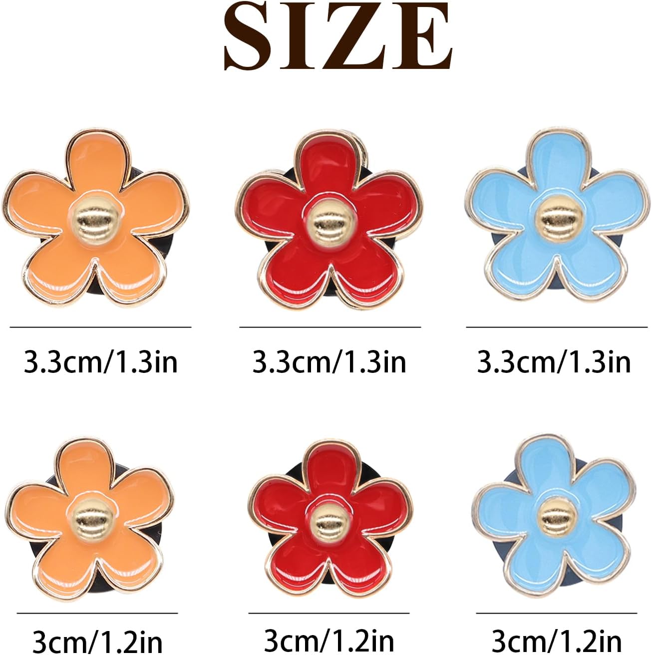 ORIESSE 6pcs Flowers Car Air Freshener Vent Clips Purple White Daisy Air Vent Clip Car Accessories for Women 3.3cm/3cm Flower Vehicle Interior Decor Refillable Diffuser