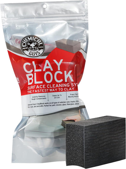 Chemical Guys CLAY_BLOCK_KIT Clay Block V2 and Clay Luber, Clayblock and Clay Super Lube, 16 fl oz