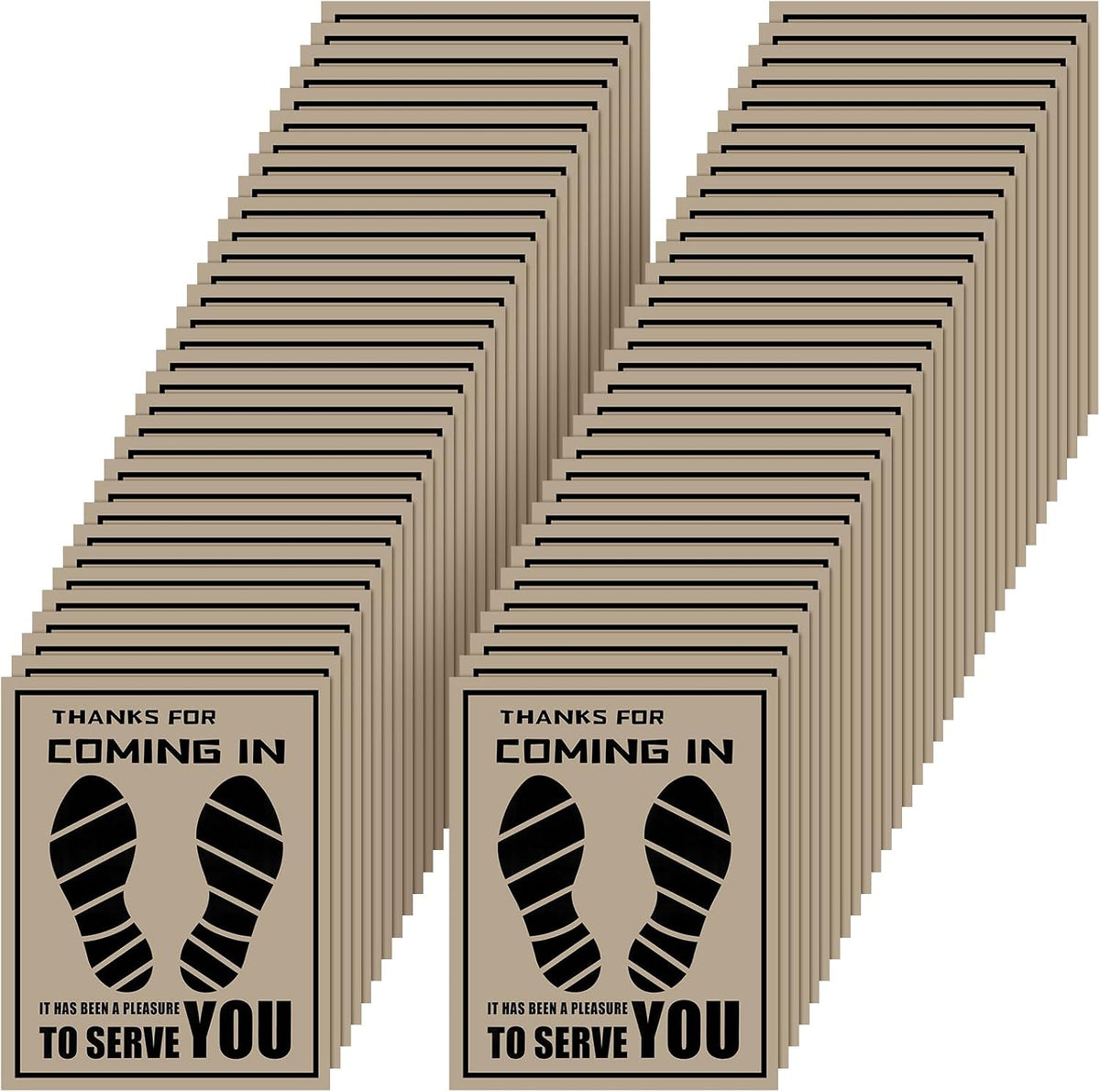 Frienda 500 Pcs Waterproof Paper Car Floor Mats Disposable Floor Pads Covered Plastic Film Automotive Foot Mat for Vehicle Supplies(White,20 x 15 Inch)