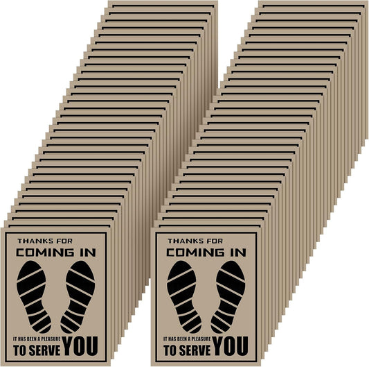 Frienda 500 Pcs Waterproof Paper Car Floor Mats Disposable Floor Pads Covered Plastic Film Automotive Foot Mat for Vehicle Supplies(White,20 x 15 Inch)