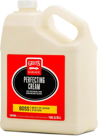 Griot's Garage BOSS Perfecting Cream for Car Polishing and Detailing, Light Polish, Fine Scratch, Swirl Remover for Vehicles, 16oz