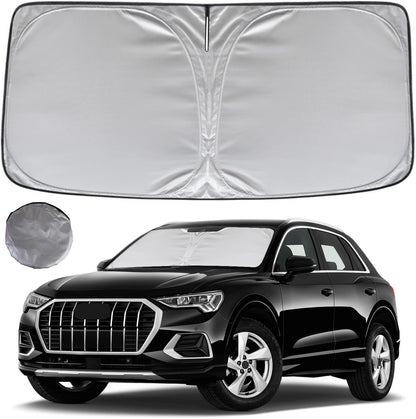 KAYZT Windshield Sun Shade for 2019-2025 2026 Chevy Silverado 1500 /GMC Sierra 1500 2500HD 3500HD Foldable Sunshade Front Window Custom Fit Car Accessories - Colors C