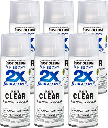 Rust-Oleum 334029 Painter's Touch 2X Ultra Cover Spray Paint, 12 oz, Gloss Clear - Colors E