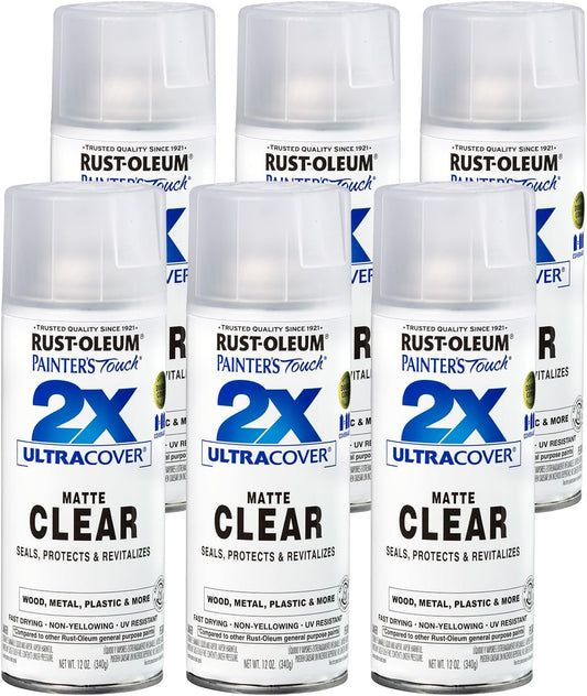 Rust-Oleum 334029 Painter's Touch 2X Ultra Cover Spray Paint, 12 oz, Gloss Clear - Colors E
