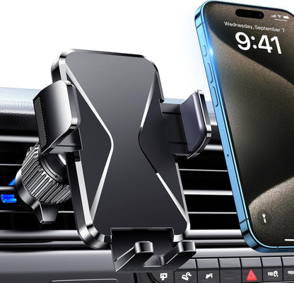 Qifutan Car Phone Holder Mount Phone Mount for Car Windshield Dashboard Air Vent Universal Hands Free Automobile Cell Phone Holder Fit for iPhone Smartphone Camera Mounts