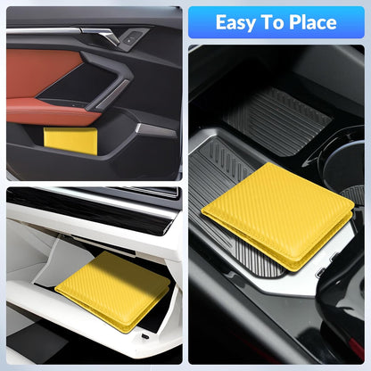 Car Registration and Insurance Card Holder，Vehicle Glove Box Car Organizer，Accessories Case for Storing Driving Licences, Cards, Documents