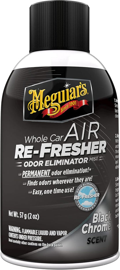 Meguiar’s Whole Car Air Refresher Odor Eliminator, Summer Breeze, 2 Oz— Car Air Freshener For Commuters, Detailers; Mist Refreshes Cabin For Sedan, Suv, Truck, Van