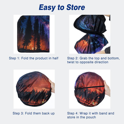 Car Windshield Sun Shade - Reflector Sunshade Offers Ultimate Protection for Car Interior, Cool Reflective Sun Blocker Fits Small Sedans, Mini SUVs