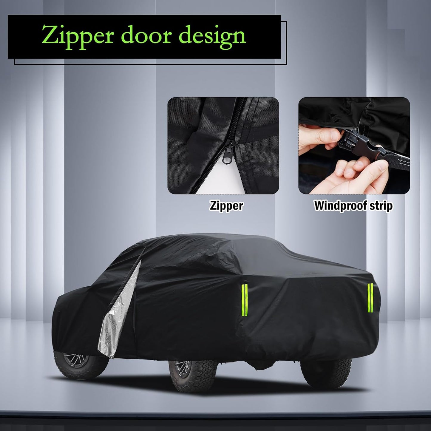 Car Cover Custom Fit for Toyota Corolla 2000-2025, Honda Civic 1991-2025, Waterproof All Weather Full Exterior Cover Rain Sun Protector Car Cover with Door Zipper