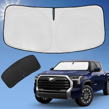 for Toyota Tacoma 2016-2023 2024 2025 2026 Sun Shade Sunshade Windshield Cover - 4 Layers Front Window Shade Custom Fit Tacoma 2Dr 4Dr Pickup Sun Visor 240T Shade Blocks UV Rays Car Accessories - Colors C