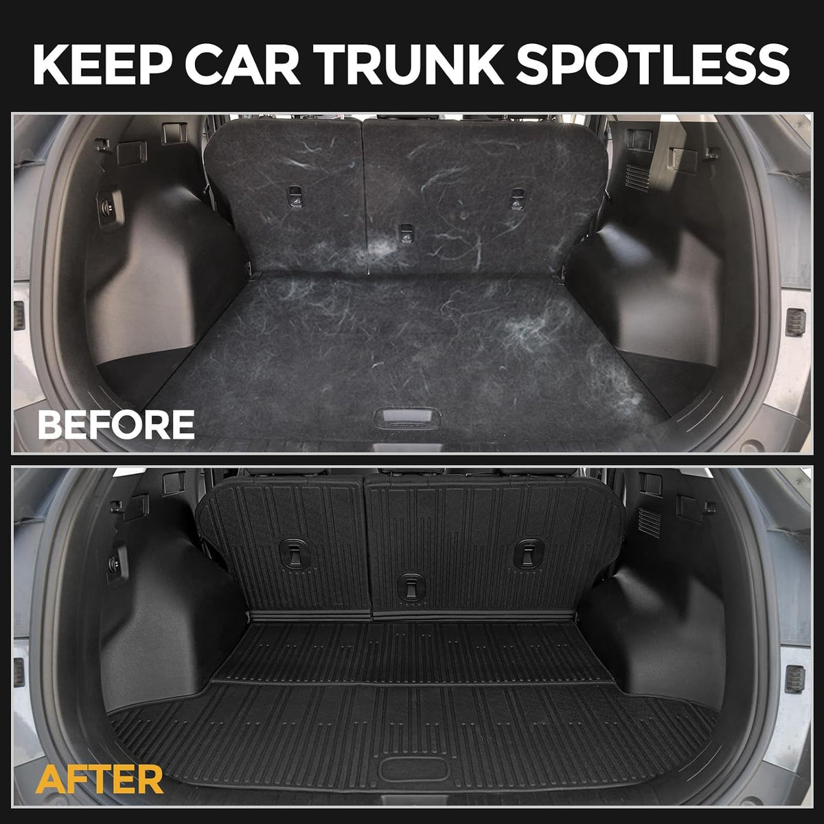 Floor Mats for Kia K5 2021-2026/Hyundai Sonata Gas 2020-2026, All Weather Floor Mats Trunk Cargo Liner Accessories, Full Coverage Set (Fit FWD Models)