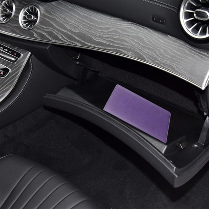 LumiMokki Premium Car Registration & Insurance Card Holder with Magnetic Shut, Vehicle Glove Box Car Organizer - For Documents, Cards, License (Black)