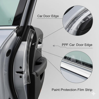 4 Door Edge Upromax Paint Protection Film PPF 8mil Precut Strips, Universal Fit Clear Tape Door Seal, Car Accessories Car Cover, Scotch Guard, Clear Tape, Door Protector, SUV