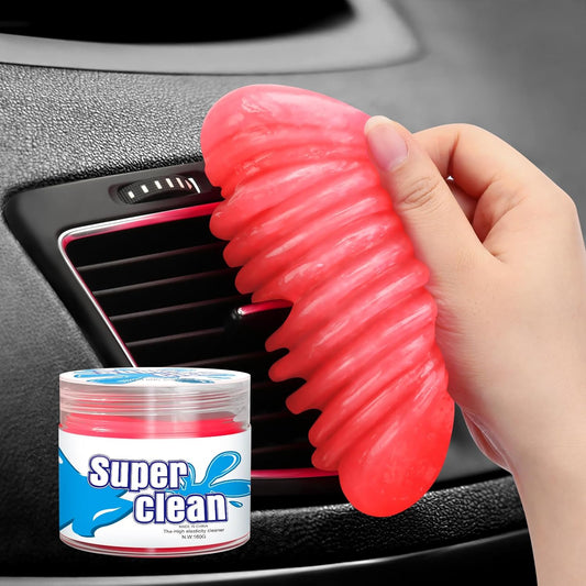 TeSabMi Car Cleaning Gel Car Cleaning Putty Car Putty Car Interior Cleaner Car Slime Car Detailing Kit Car Accessories Gifts for Dad Men Him Women Stocking Stuffers Pink