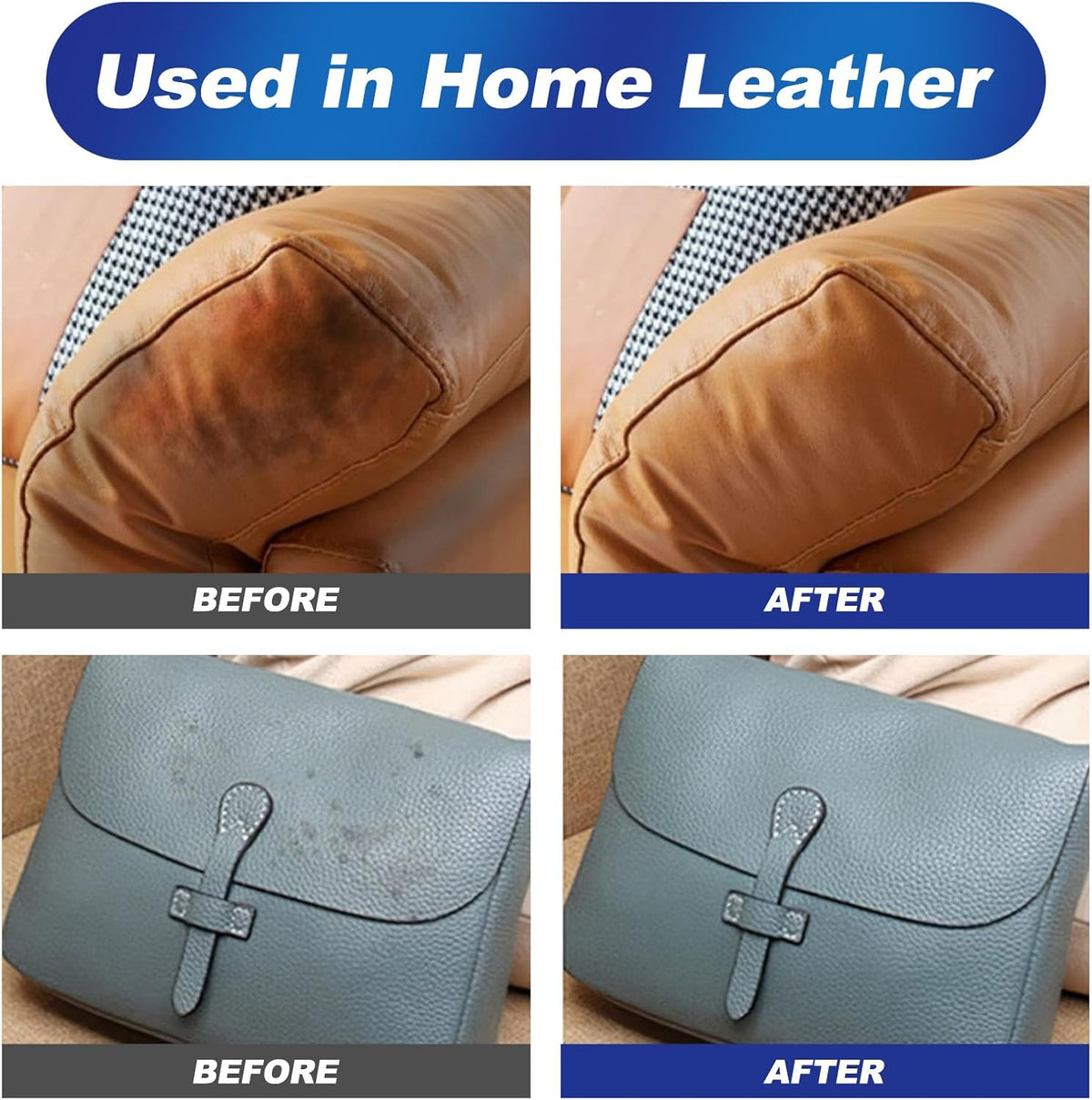 2Pcs Leader Cleaning and Care Cream & Cleaning Paste for Leather Care, Automotive Interior Leather Cleaning Cream, Leather Repair Kit Car Interior, Car Leather Conditioner Oil Paste