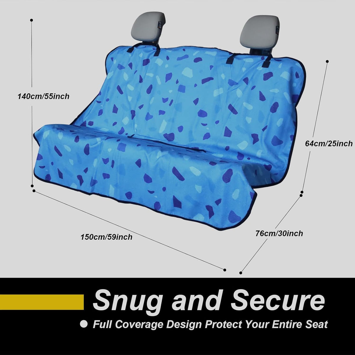 Car Seat Cover Protector Front Seats,for Gym Workout,Running,Swimming,Beach and Hiking,Waterproof Sweat Towel Bucket Seat Covers for Cars SUV Trucks (Black, 1Pcs)