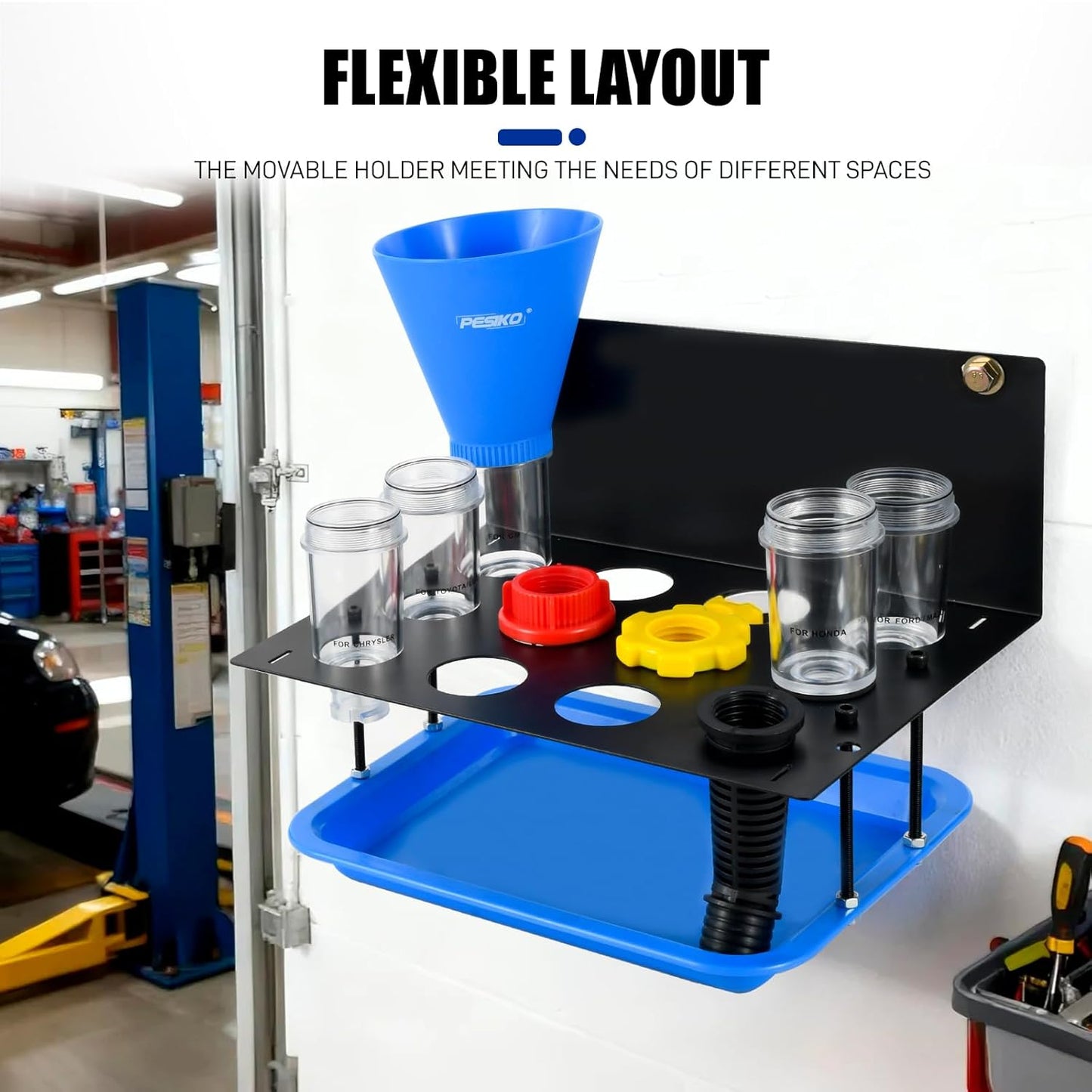 Engine Oil Funnel Spill-Free Hands-Free Compatible with Buick, Cadillac, Chevrolet, and GMC Vehicles for Fast & Easy Oil Change