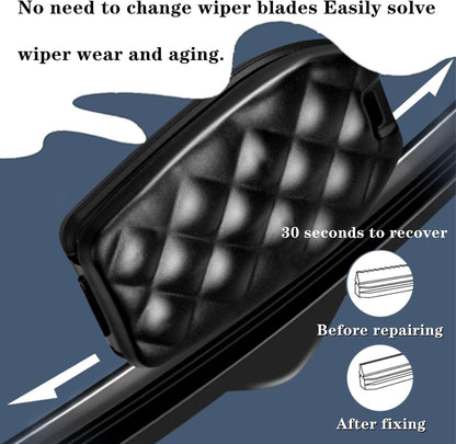 Car Wiper Repair Tool Universal Wiper Blade Cutter Windshield Wiper Trimmers Professional Rubber Regroove Tool Windscreen Blade Cleaner Windscreen Wipers Restorer for All Universal Car Wiper(Black)