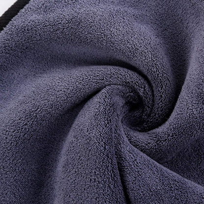 SOFTBATFY Ultrasoft, Large, Thick and Quick Drying Car Microfiber Cleaning Towel 800GSM Polishing Waxing Auto Detailing Towel Cloth (6pack,16 x 16inches) (Grey-Yellow)