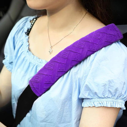 surpassme Car Seat Belt Pads Cover, 2 Pack Seat Belt Shoulder Strap Covers Protector to Release Stress to Your Neck and Shoulder for a Safety Driving (Pink)
