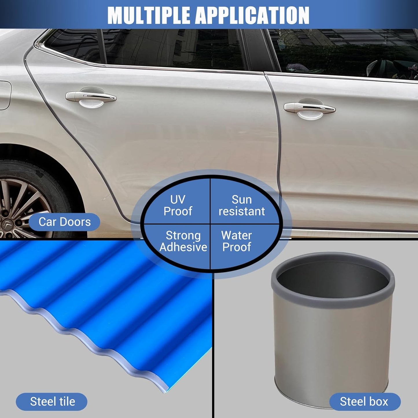 Rubber Edge Trim, 1/16" Self Adhesive Flexible U Channel Edge Protecter for Sheet Metal, Car Doors, U Shaped Sharp Edge Guards, Fit for 0-5/64" Wide Edge, Black Color, 10Ft, EPDM Material