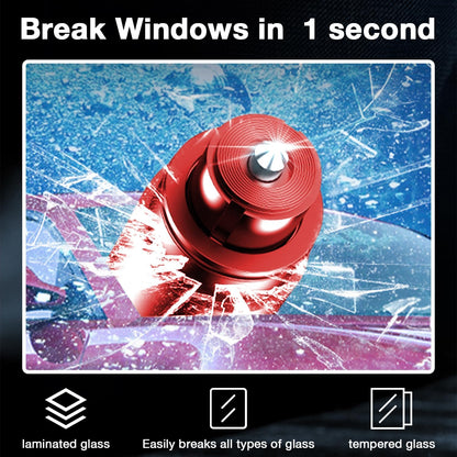 MOTORBUDDY 4-Pack Emergency Escape Hammer Seat Belt Cutter,Auto Car Safety Hammer with Window Glass Breaker，Escape Tool for Car Accidents