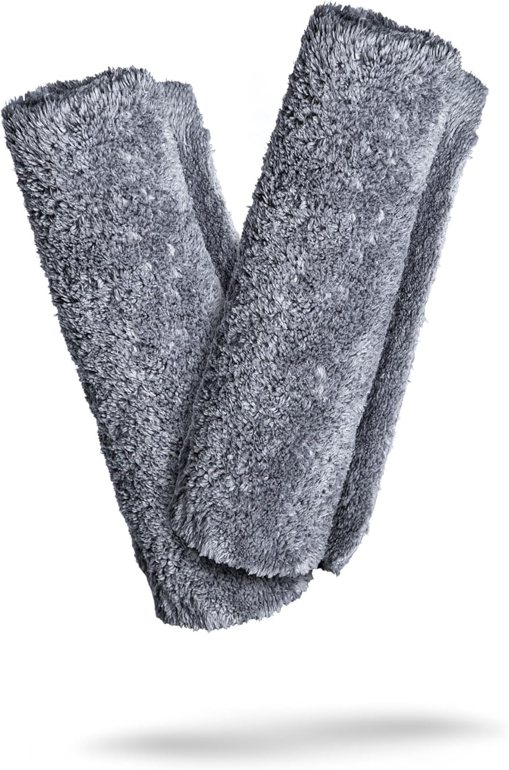 Adam's Borderless Grey Microfiber Towel (6pk) - Premium Ultra Soft Car Detailng Towel Cloths, 480gsm - Safe for Car Wash, Home Cleaning & Pet Drying Cloths (16 Inch x 16 Inch)