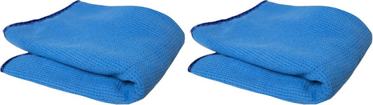 Chemical Guys Waffle Weave Gray Matter Microfiber Drying Towel - 25" x 36", Premium Blend Microfiber Towel with Soft-Banded Edging for Scratch-Free Car Drying, Ultra Absorbent